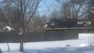 NS 4419 leads NS 279 (Norfolk, VA to Kansas City, MO) westbound 12:14 PM