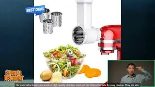 1005003421027749 Slicer Shredder Attachments, Fresh Prep Vegetable Slicer for Kitchenai