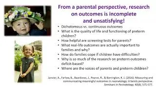 Health outcomes after premature birth: what matters to parents and families?