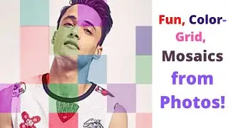 Create Fun, Color-Grid, Mosaics from Photos!Photoshop cs6 tutorial