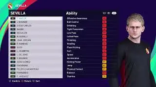 eFootball PES 2021 - SEVILLA Player Ratings