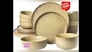 Gibson Home Zuma Stoneware Plates, Bowls, & Mugs Dinnerware Set - Matte Black