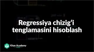 Regressiya chizigʻi tenglamasini hisoblash