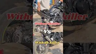 Z900 - With Vs Without Db Killer Exhaust - AfterMarket Arrow Exhaust #z900 #arrow #exhaustsystem