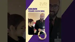 The Zubi Gold 18K Gold Enamel Glow Ring