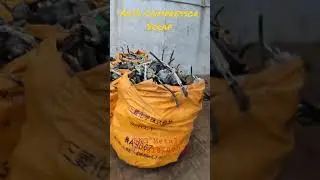Auto Ac Compressor Scrap, contact us for non-ferrous and ferrous scrap. #metalscrap #recycling