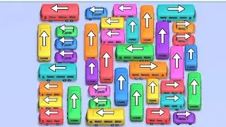 Bus crazy Traffic Jam Puzzle Level 44 Solution Walkthrough