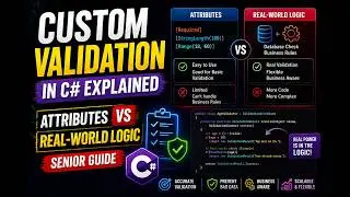 Custom Validation in C# Explained | Attributes vs Real-World Logic