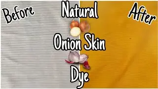Natural Onion Skin Dye 🧅 DIY Plant Fabric Dye 🧅