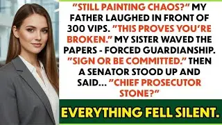 During Merger Gala, Dad Mocked My Crazy Art—Frozen When Senator Greeted Me: 