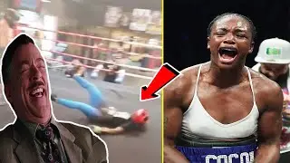 Female boxing champ Claressa Shields says she can beat men! Male sparring partner KNOCKS HER OUT!