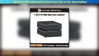 Top Fosi Audio V3 Mono Stereo Power Amplifier 2/2.1/3/4/5 Channel TPA3255 Mini Amp 240W Professiona
