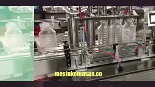 Mesin Pengisian Botol Inline Full Otomatis