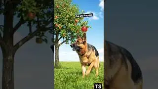 In a cat and dog race  | appal tree fast | Trending Songs #viralshort