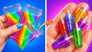 3D ART MAGIC! 🌈🖋️ High-End 3D Pen & Hot Glue Hacks by 123 GO! GOLD