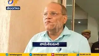 EC CEO Rajat Kumar Holds Meet | With Excise Commissioner Somesh Kumar