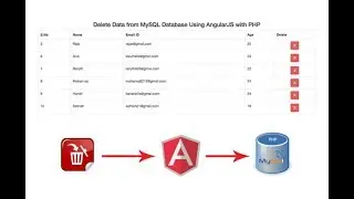 Delete Data from MySQL Database Using AngularJS with PHP