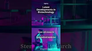 TOP 5: Developments in Biotechnology. Test your knowledge now on SnapMindFacts. Know the answers?