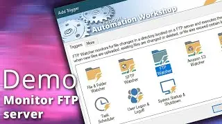 Мониторинг FTP-сервера и отправка счета по электронной почте &middot; Демо &middot; Febooti Automation Workshop