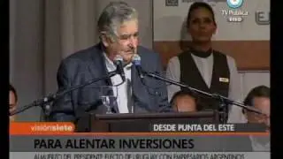 Visi&oacute;n Siete: Jos&eacute; Mujica alienta inversiones argentinas