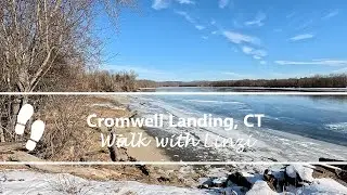 The Frozen Connecticut River at Cromwell Landing