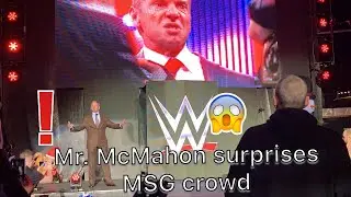 Vince McMahon surprises the crowd at Madison Square Garden