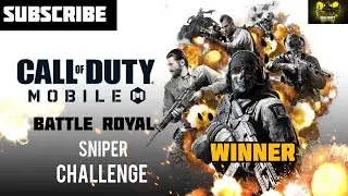 SNIPER CHALLENGE SQUAD GAMEPLAY (Winner) | Battle Royal (ISOLATED) | call of duty gameplay | PART 1
