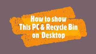How to show desktop icon, settings in windows 10 | This PC | User | DUAL IT SUPPORT