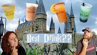 Ranking The Wizarding World Of Harry Potter Drinks | We Try Butterbeer, Fishy Green Ale, & More!