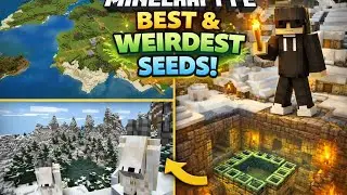 Trying Best & Weirdest Seeds in Minecraft PE 😮🌍