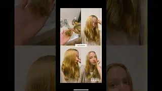 Стрижка дома за 5 секунд. Стригу себя сама. Cutting my hair haircut at home