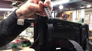 Installation of Microwave Panniers, top Voile strap