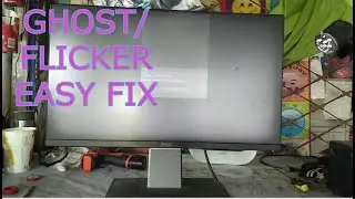 Dell U2414H computer monitor ghost/flicker problem