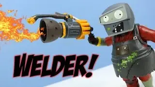 Plants vs. Zombies Garden Warfare Welder Zombie Accessory Pack #2 Diamond Select Toys