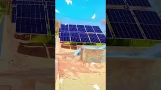 25 HP submersible motor solar panels 585 waats 40 panels#submersiblewaterpump#waterpump#sludgepump