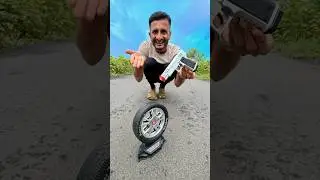Laser point wheel rotate toy gun battery operated unboxing | rc gun test