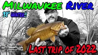Milwaukee River Fishing 🎣 - COLD 🥶 water Smallmouth Bass