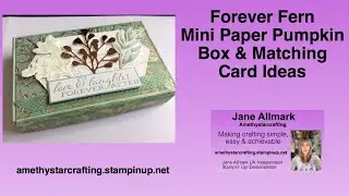 Stampin' Up! Mini Paper Pumpkin Box & card ideas using Forever Fern Bundle