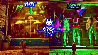 STRAY | How to steal Hat and Jacket [Midtown] - Walkthrough Gameplay Guide {4K} 🦺🐈
