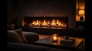 Silent Fireplace Ambience for TV &ndash; Modern Cozy 4K (8 Hours)
