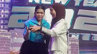 ZAHRA DA7 SAAT BREAK IKLAN  MALAM TAHUN BARU DI INDOSIAR MALAM INI
