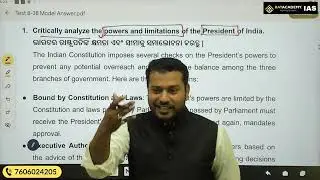 OPSC Mains 2023 Mentorship | Indian Polity Probable Questions Discussion | Rayacademy IAS