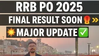 RRB PO 2025 FINAL RESULT 👀💥✅