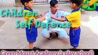 Children Self Defence#3 November 2025#Green Mount Academy#a play school#karate coach#aryan shroff