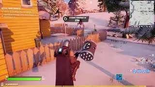 Find the buried Blue Coin in Retail Row - Fortnite Location