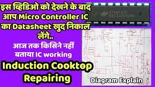 Induction Cooktop के Micro Controller IC का Datasheet केसे निकाले| Induction Data IC working Explain