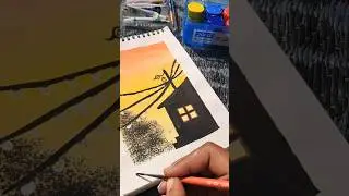 #art_lovers #simple sun set #art