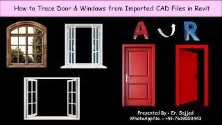 How to Trace Doors & Windows from Imported CAD Files in Revit | Step-by-Step Tutorial