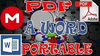 DESCARGA CONVERTIDOR PORTABLE PDF A WORD MEGA// TUTORIALESM
