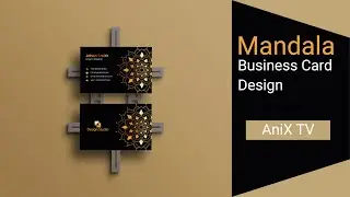 Mandala Business Card Design || Simple Mandala Business Card Design || AniX TV